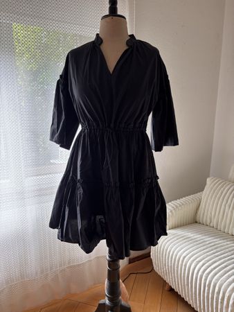 Marimekko Kleid Gr. S | 100% Baumwolle | Schwarz