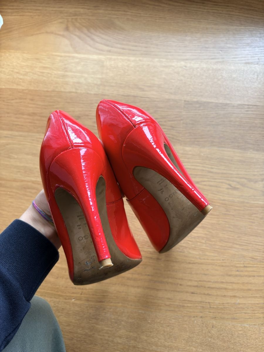 Mango Scarpe da donna: Mango Lack Pumps, Gr. 37, Rot – Usato da Münchenstein venduto da Miresolese 3