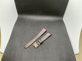 Cinturino in pelle marrone 16 mm