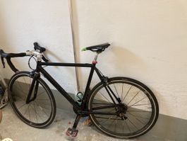 Rennrad schwarz Shimano Ultegra, Vision Laufradsatz