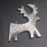 Dekoration/Kerzenstecker/Deko/Hirsch/Alu/Neu/OVP