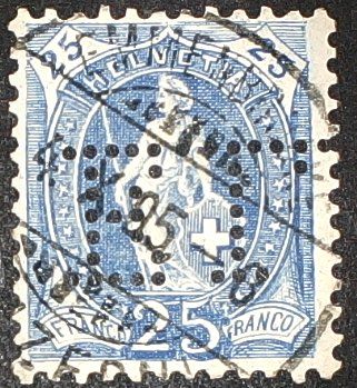 Tous les timbres: Perfin   24 – D'occasion à Opfikon par webstar30