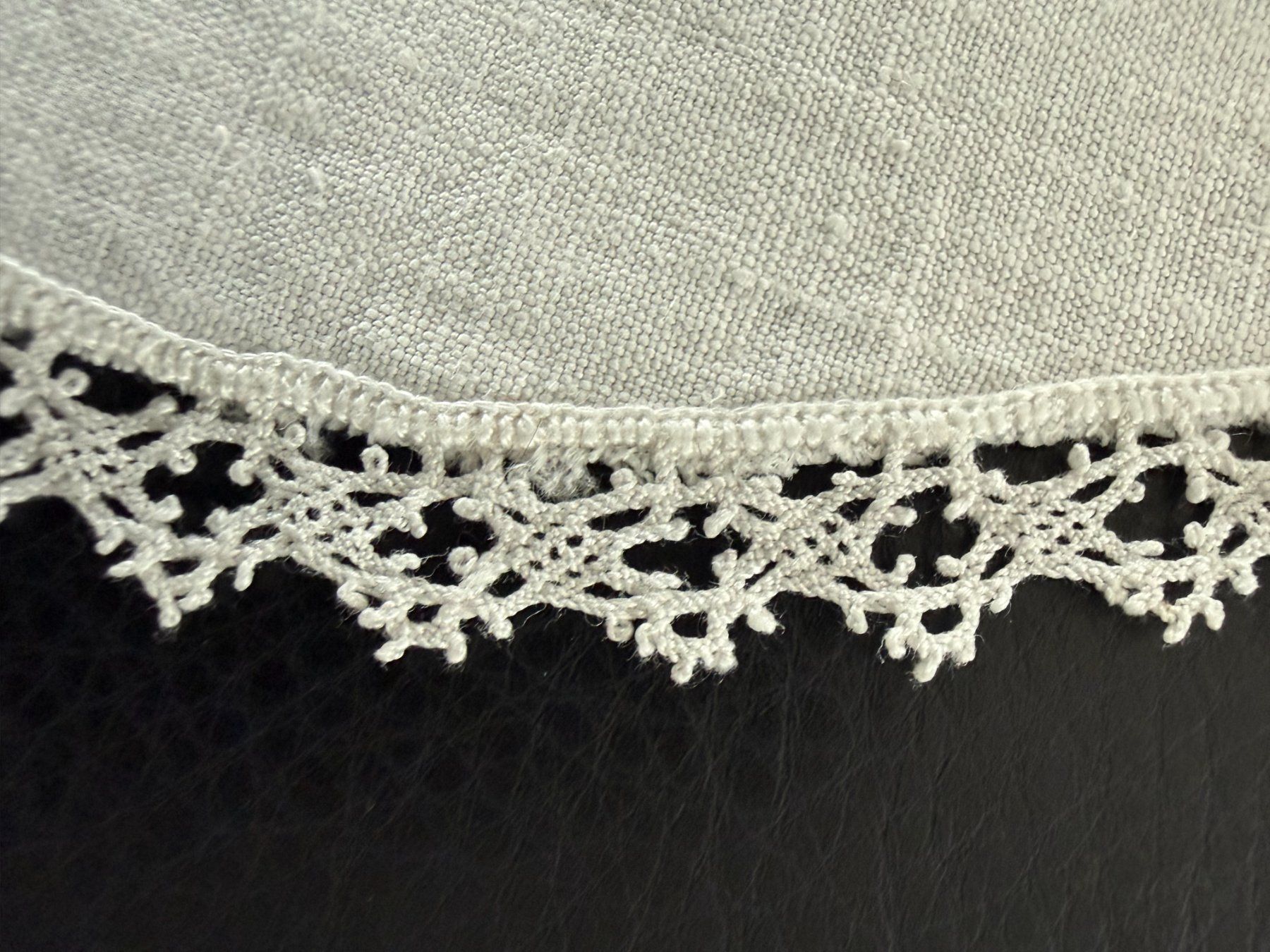 Sottobicchieri: Spitzendeckchen Handarbeit  Leinen mit filigranen Spitzen – Usato da Subingen venduto da ArtBead 1