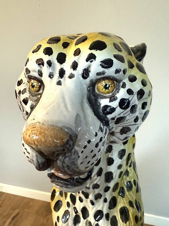 Sculture & Statue: Leopard Statue Italien um 1960 Terrakotta – Usato da Nidau venduto da Nintschgu 2