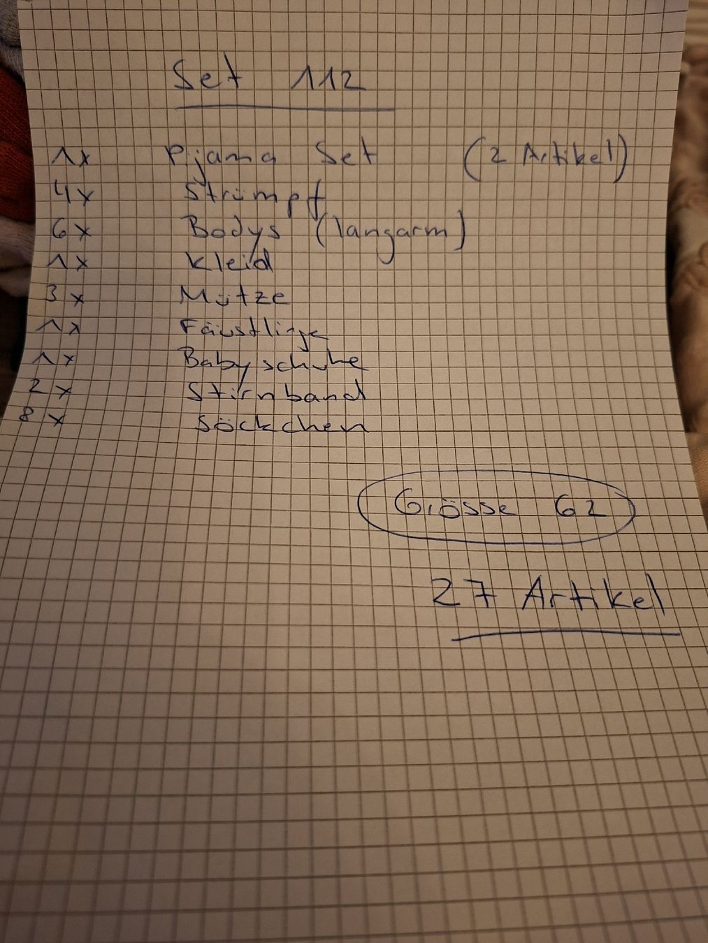 Lotti & Set di vestiti: Kleiderpaket Mädchen, Gr.62, 27 Teile – Nuovo (secondo la descrizione) da Winterthur venduto da Ausmisten2026 3