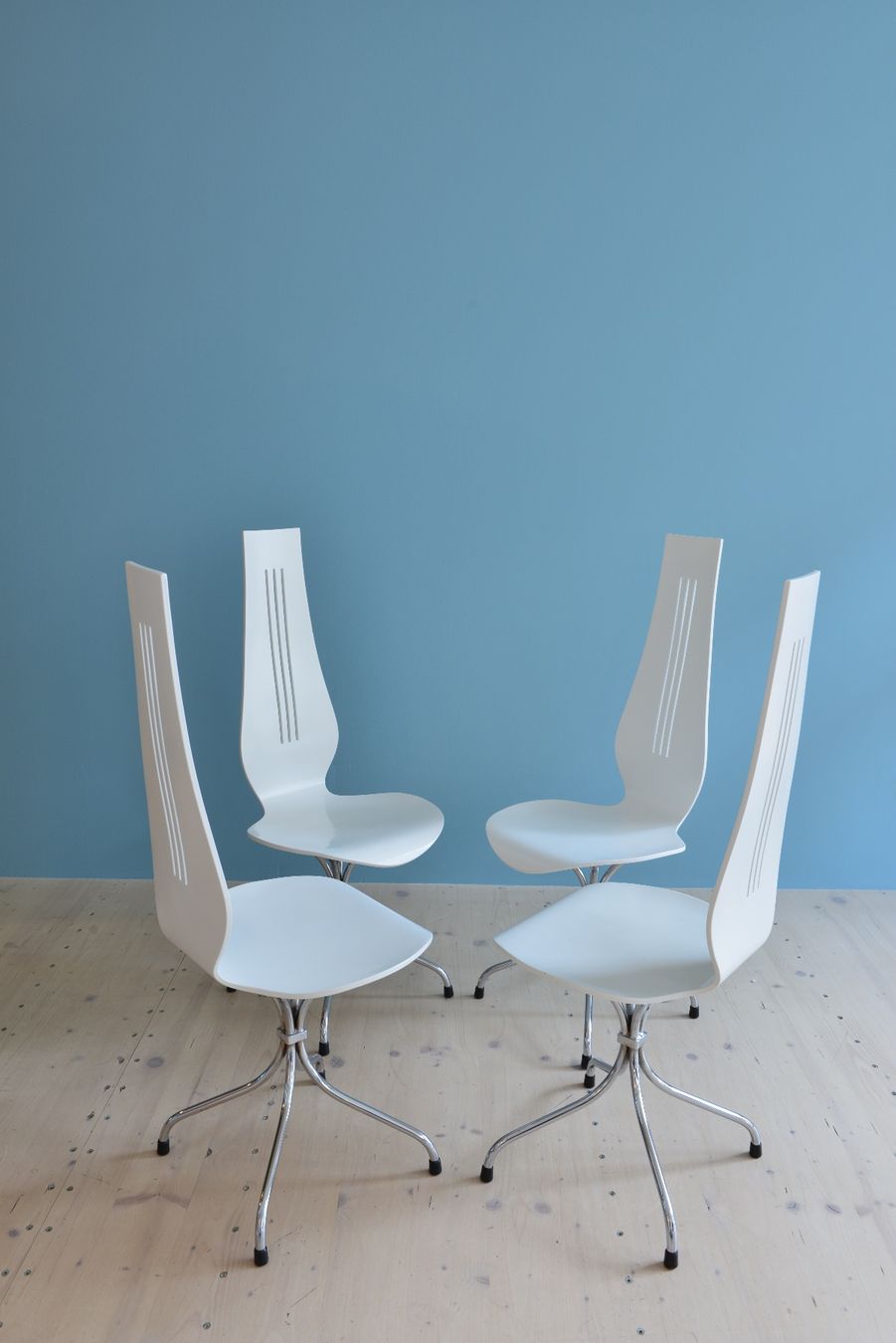 Sedie: Theo Häberli Chaise Lyra Dining Chair Set – Usato da Zürich venduto da heydaymoebel 6