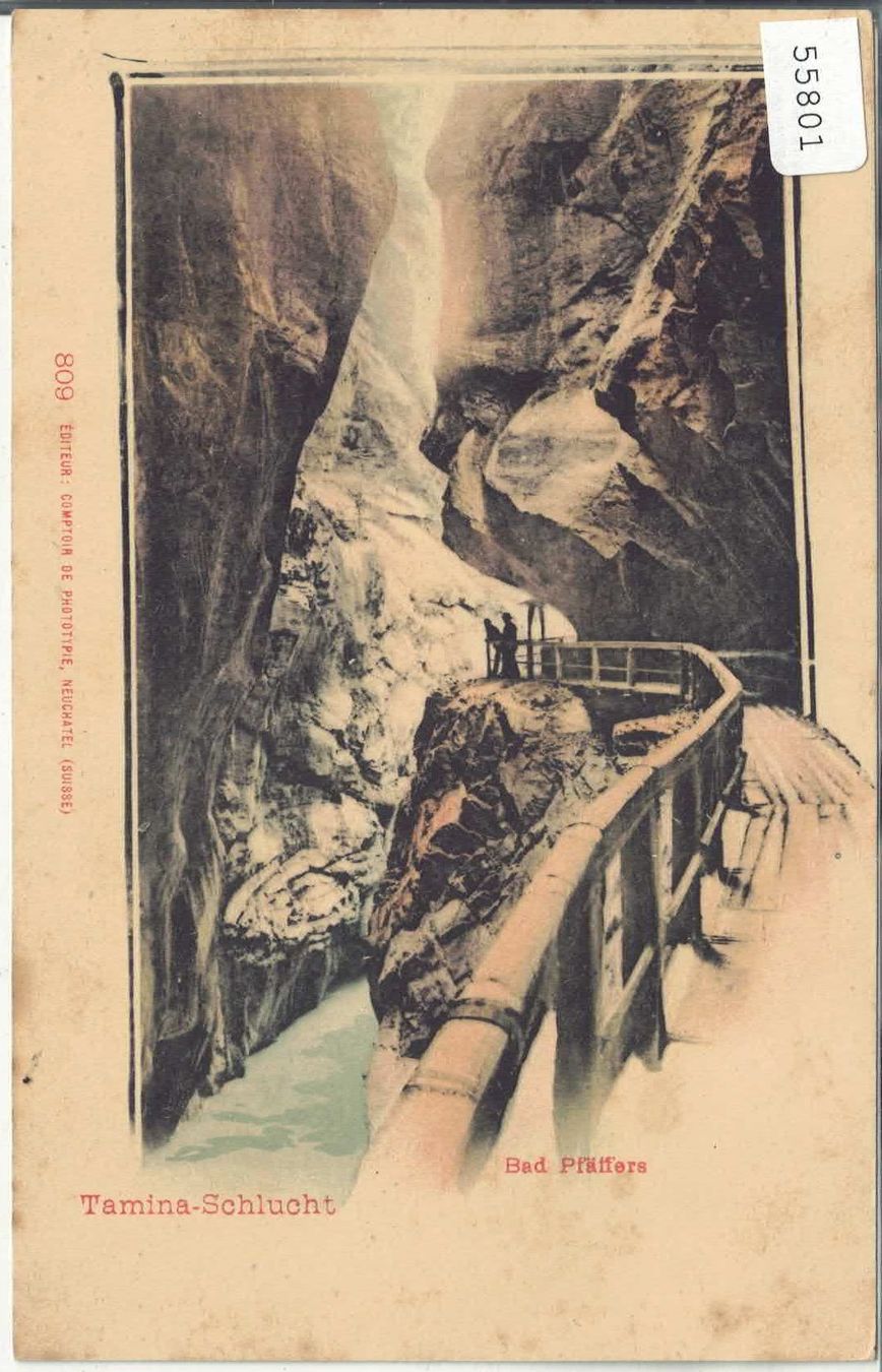 Ansichtskarten: Tamina-Schlucht - Bad Pfäfers – Gebraucht aus Ettingen von Kartenplanet