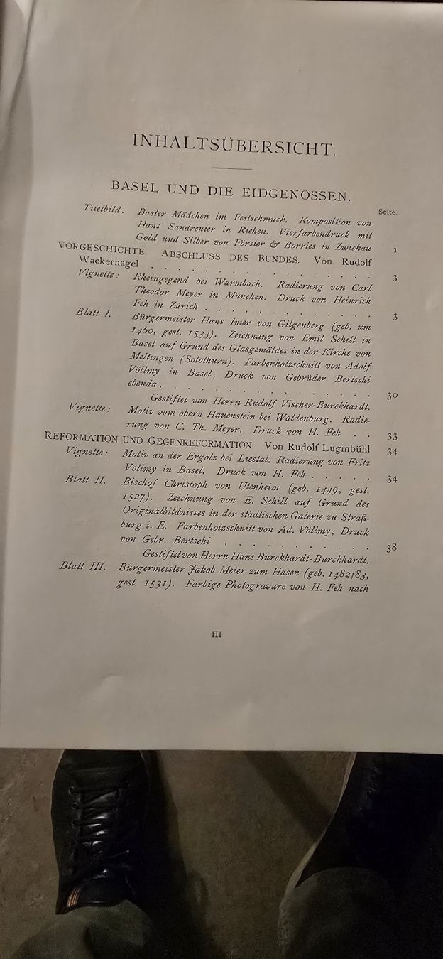 Libri: Historisches Buch "Festschrift Basel" 1901 – Usato da Basel venduto da Jcva 5