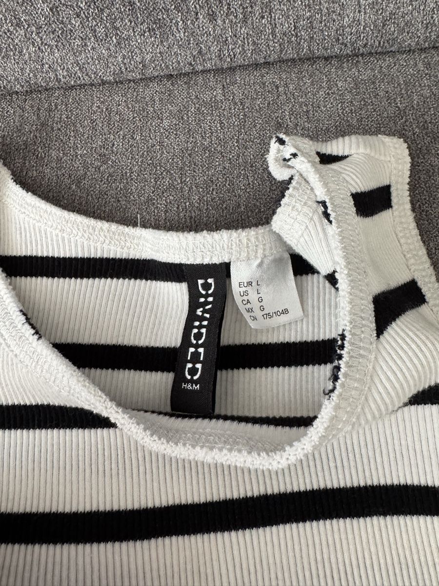 Top: H&M Débardeurs rayé et vert XL bon état – Usato da Thielle venduto da can_fq7x 1