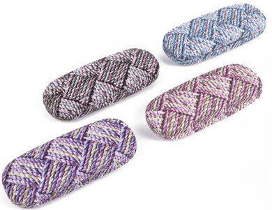 Occhiali & Lenti: Brillenétui Strickmuster mit Hartschale multi – Nuovo e nell'imballaggio originale da St. Gallen venduto da schnaeppchen-preise 1