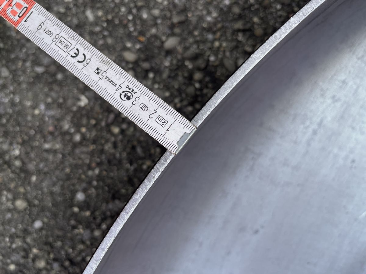 Bracieri: Klöpperboden Durchmesser 1m, 5mm dick – Nuovo e nell'imballaggio originale da Oberwil-Lieli venduto da metal-works 1