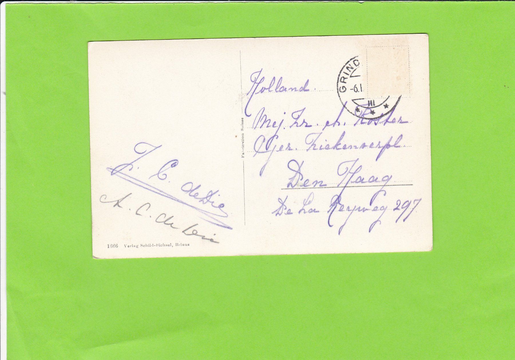 Cartoline postali: Grindelwald-Wetterhorn – Usato da St. Peterzell venduto da neckertal 1