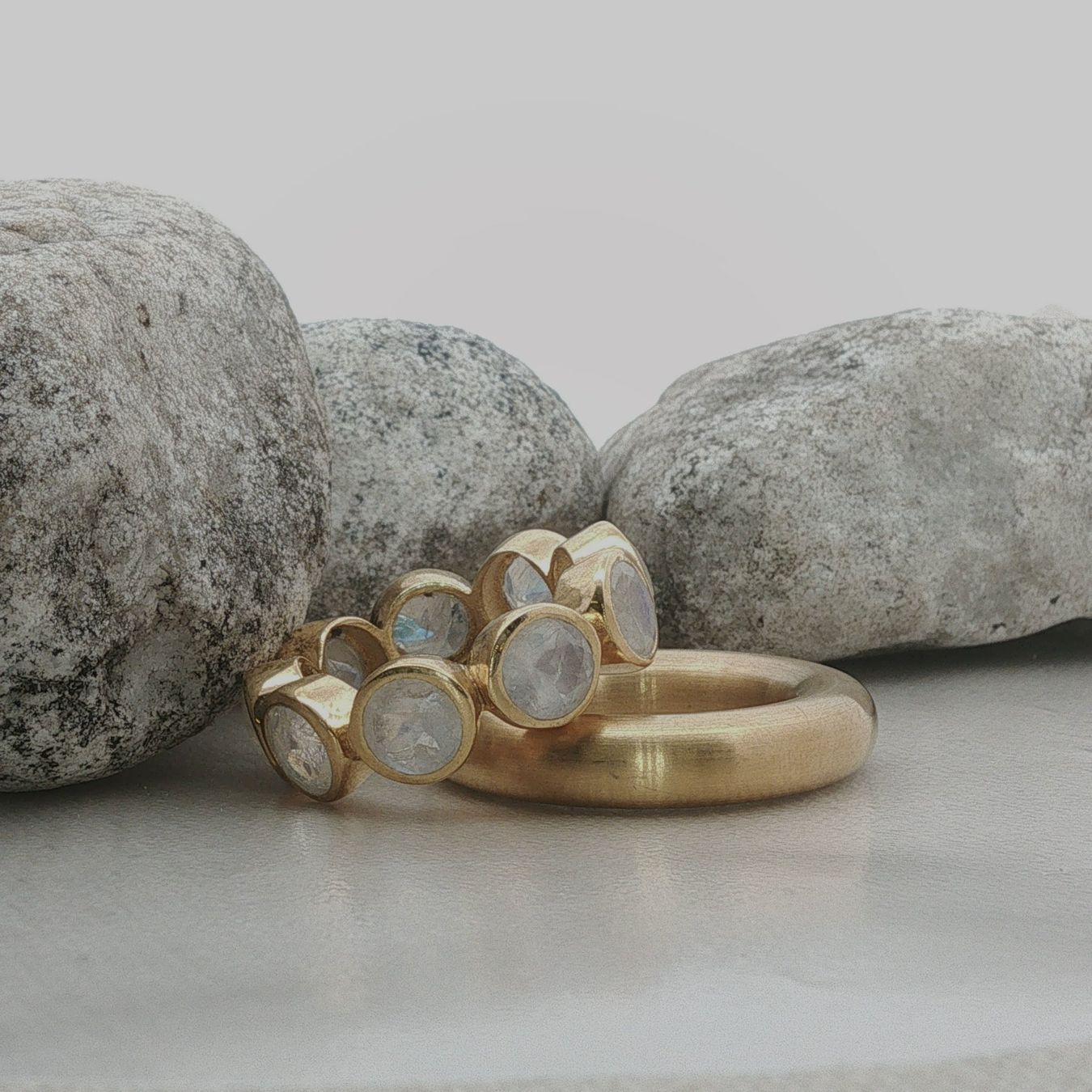 Olga Ribler Ringe: Edelstahl  & Silber Ring Set Grösse 60 – Neu (gemäss Beschreibung) aus Luzern von Schmuckoutlet 4