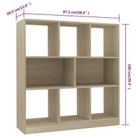 Bibliothèque Chêne sonoma 97,5 x 29,5 x 100 cm Aggloméré