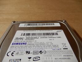 Samsung Festplatte HDD 320GB SATA 7200rpm 16MB Cache