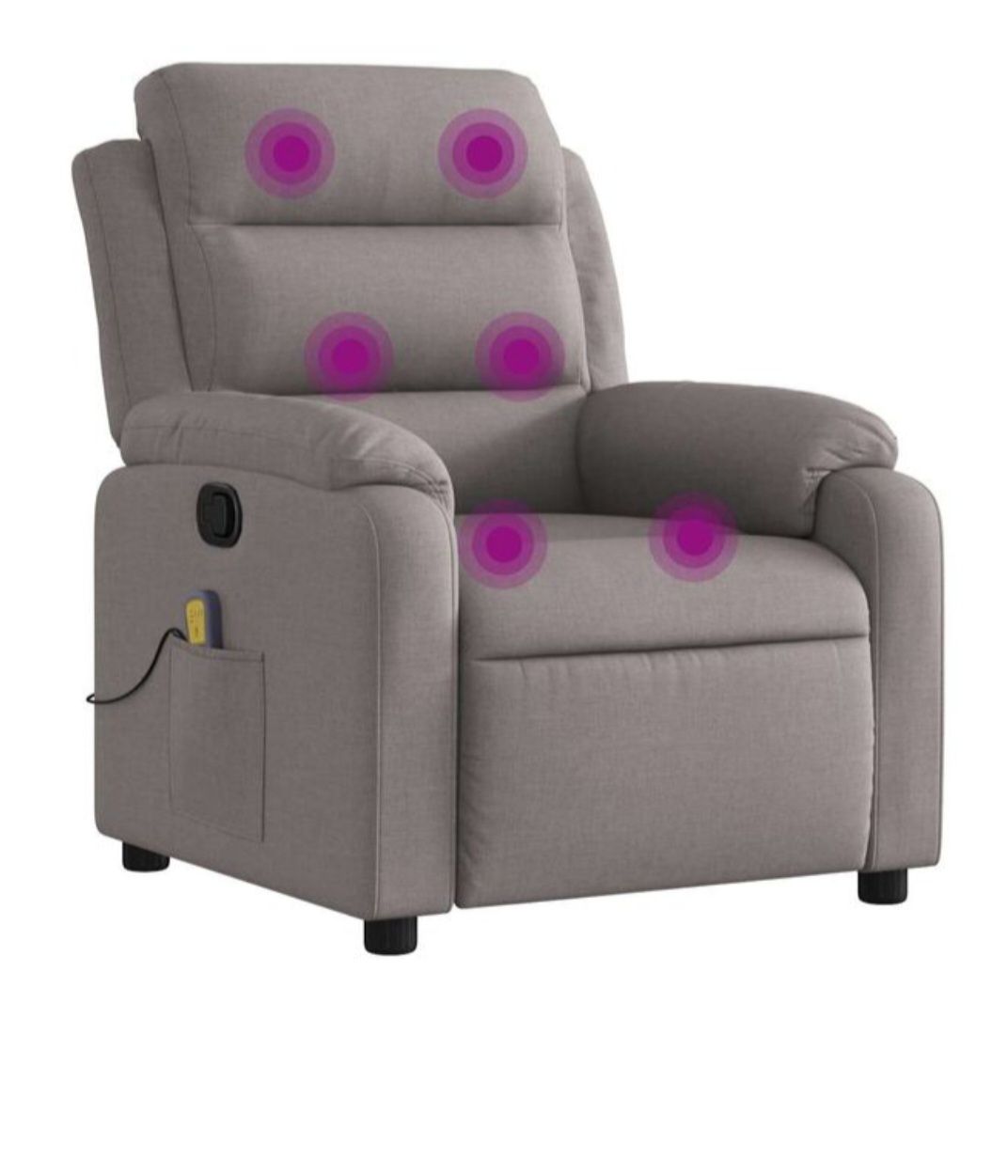 Vidaxl Poltrone: Massagestuhl Relaxsessel Stoff Grau – Nuovo e nell'imballaggio originale da Etziken venduto da kre_c6vd