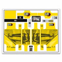 Stickersatz für LEGO® Technic Set 42131 „Cat D11 Bulldozer“