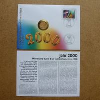 Numisbrief Goldvreneli 1900 ++ Millennium Sammlerbrief 2000