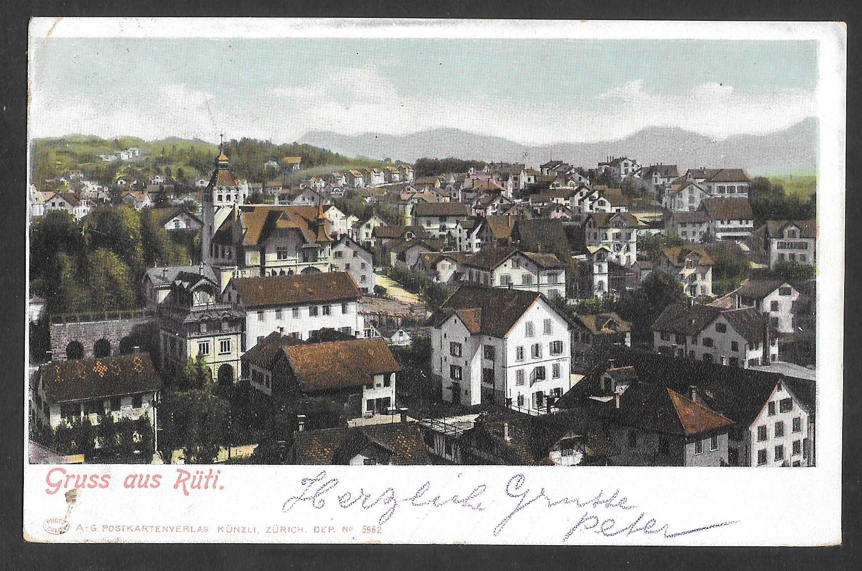 Cartoline postali: Rüti Teilansicht – Usato da Olten venduto da clotaldi