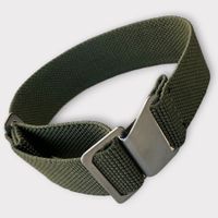 Parachute watch Strap stretch Armband 22 mm oliv 7296