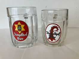 3 Biergläser Ziegelhof Bier Liestal, 4dl & 3dl