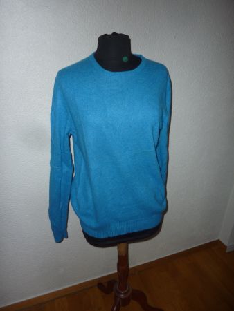 pull bleu marque Sisley taille L pour femme