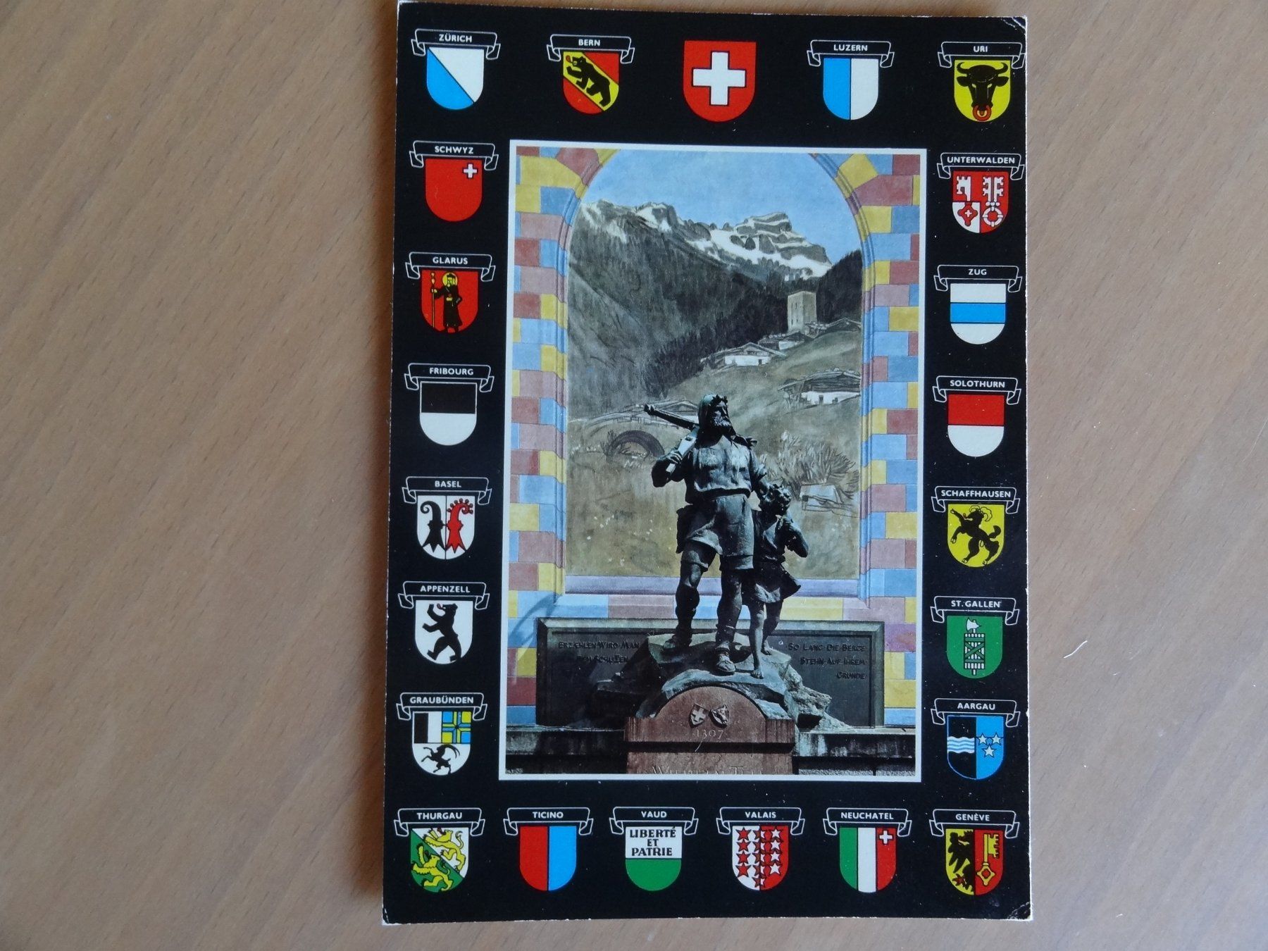 Cartoline postali: Altdorf - Telldenkmal - Suisse – Usato da St Léonard venduto da Riglin
