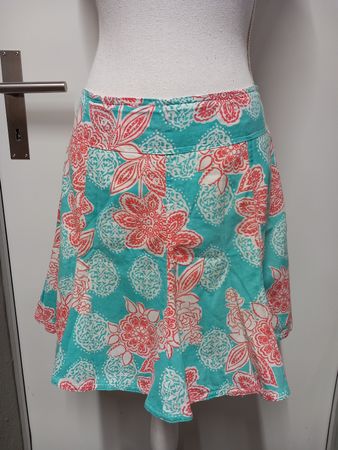 Rock Jupe NILE SPORTWEAR Gr.S Blumenmuster Mint/Rot