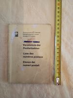Schweizerische PTT-Betriebe - VERZEICHNIS DER POSTLEITZAHLEN