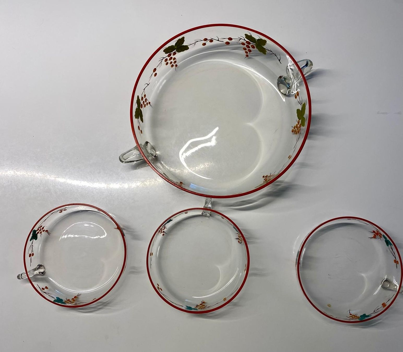 Ciotole:  Dessertschalen-Set Glas mit Griff – Usato da Krauchthal venduto da SamsPuce 3