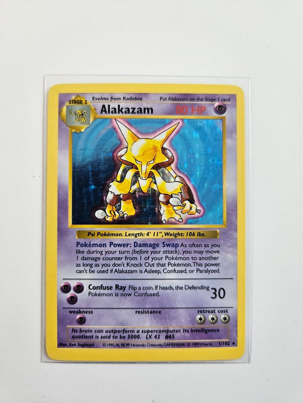 Pokémon Carte collezionabili: Pokemon Shadowless Alakazam Simsala Base Set Holo Englisch – Usato da Baar venduto da phi_6xdh