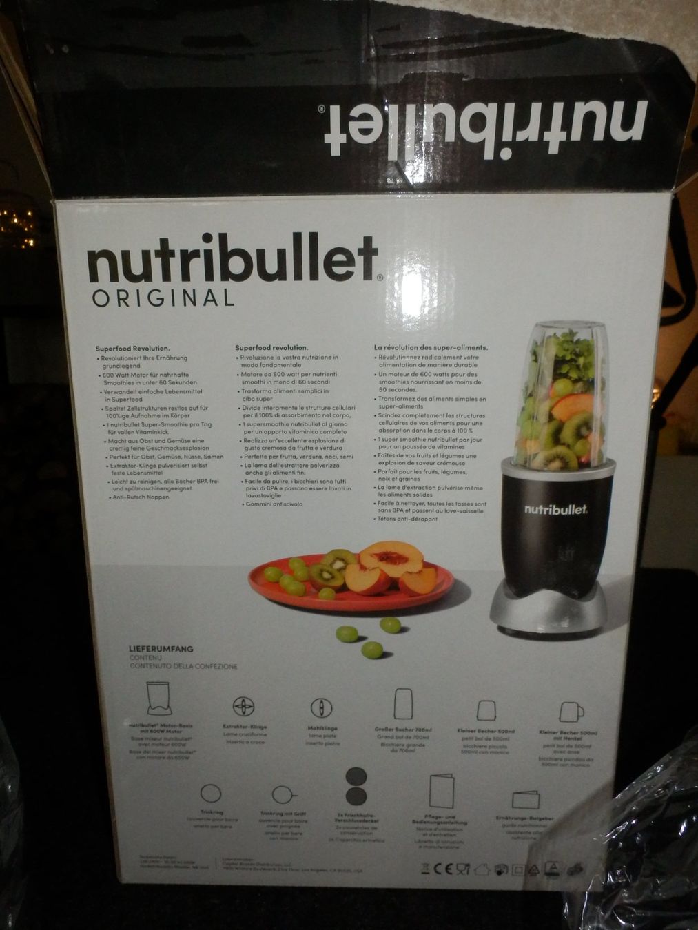 Nutribullet Elettrodomestici da cucina: Mixer Nutribullet 600 w avec accessoires neuf – Nuovo (secondo la descrizione) da Apples venduto da Photec18 3