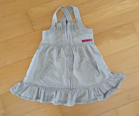 Latzkleid mit Reissverschluss – Gr. 86/92 / 2 Jahre