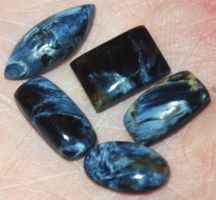 Cabochon Set L-3749 – 5 Stück Pietersit Edelsteine