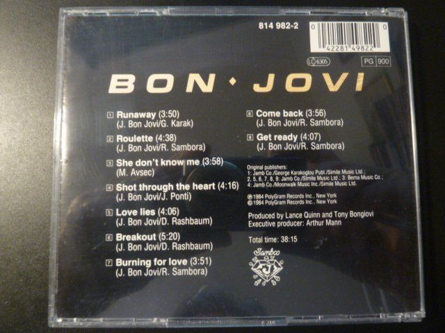 CDs: Bon Jovi - same (1984) – Gebraucht aus Au ZH von sikoku 2