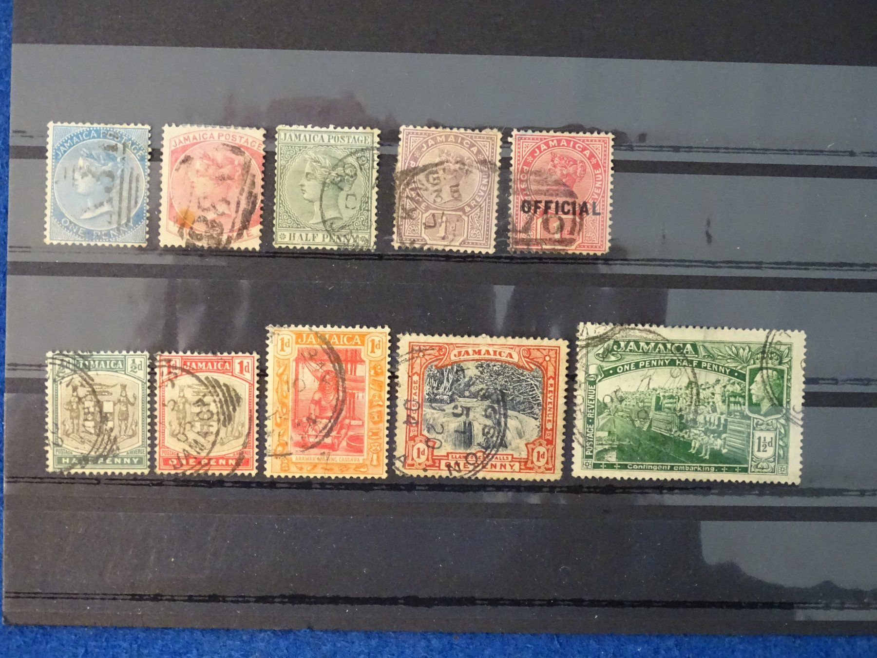 Tutti i francobolli: Jamaica uralte gestempelte Briefmarken – Usato da Schliern b. Köniz venduto da Djbubu