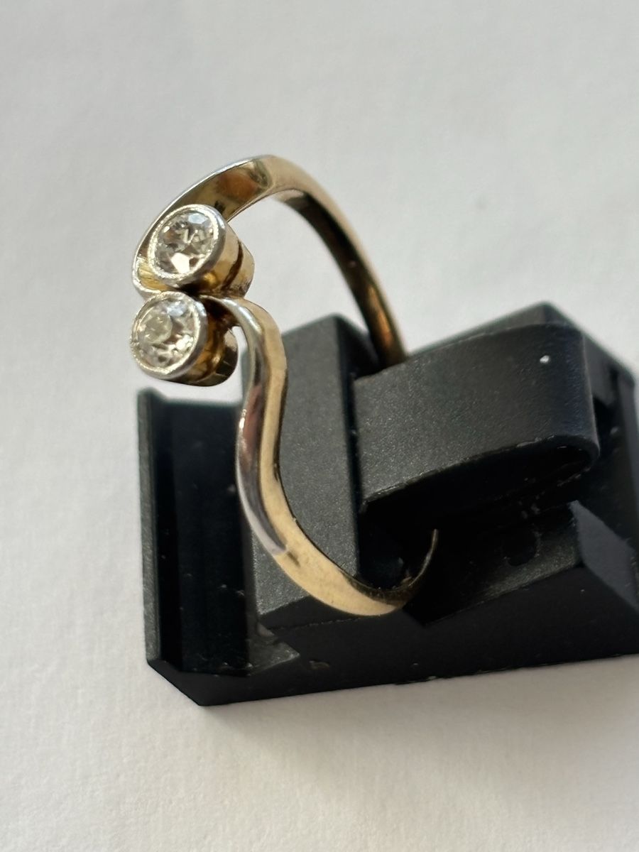Anelli: Ring Gelbgold / Diamanten 18 Karat – Usato da Langnau am Albis venduto da flusspflege 1