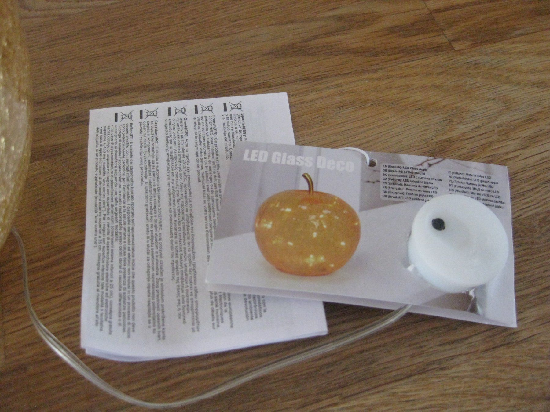 Tutte le decorazioni: Schöner grosser LED Gas Splitter APFEL – Nuovo (secondo la descrizione) da Romanshorn venduto da Wazoohandlung 1