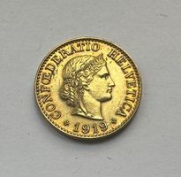 1919 10 Rappen Messing -unz *RAR*