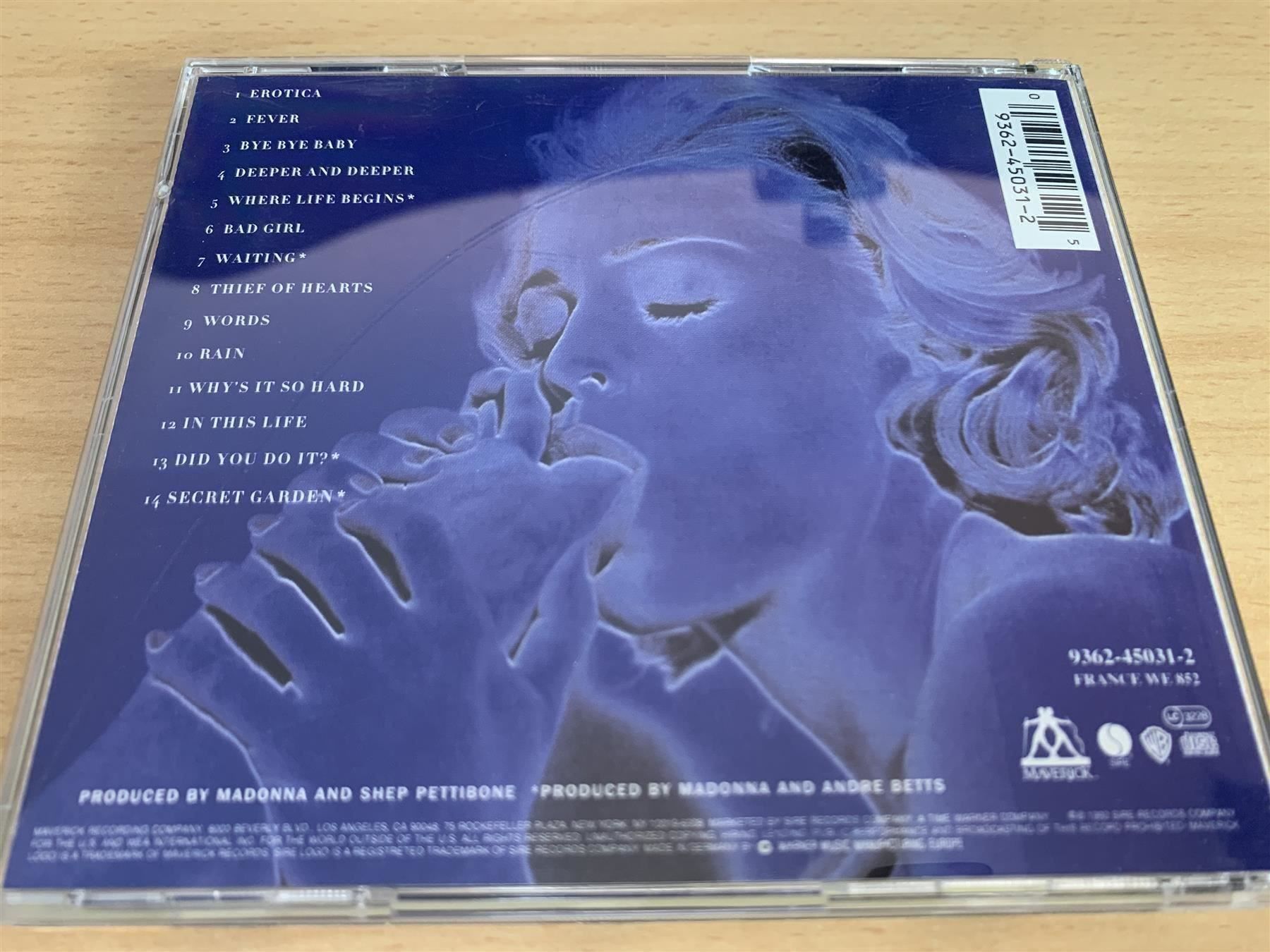 CD: Madonna – Erotica – Usato da Rikon im Tösstal venduto da Alpenmutz 1