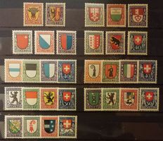 1918-26 Pro Juventute alle Wäpplie postfrisch