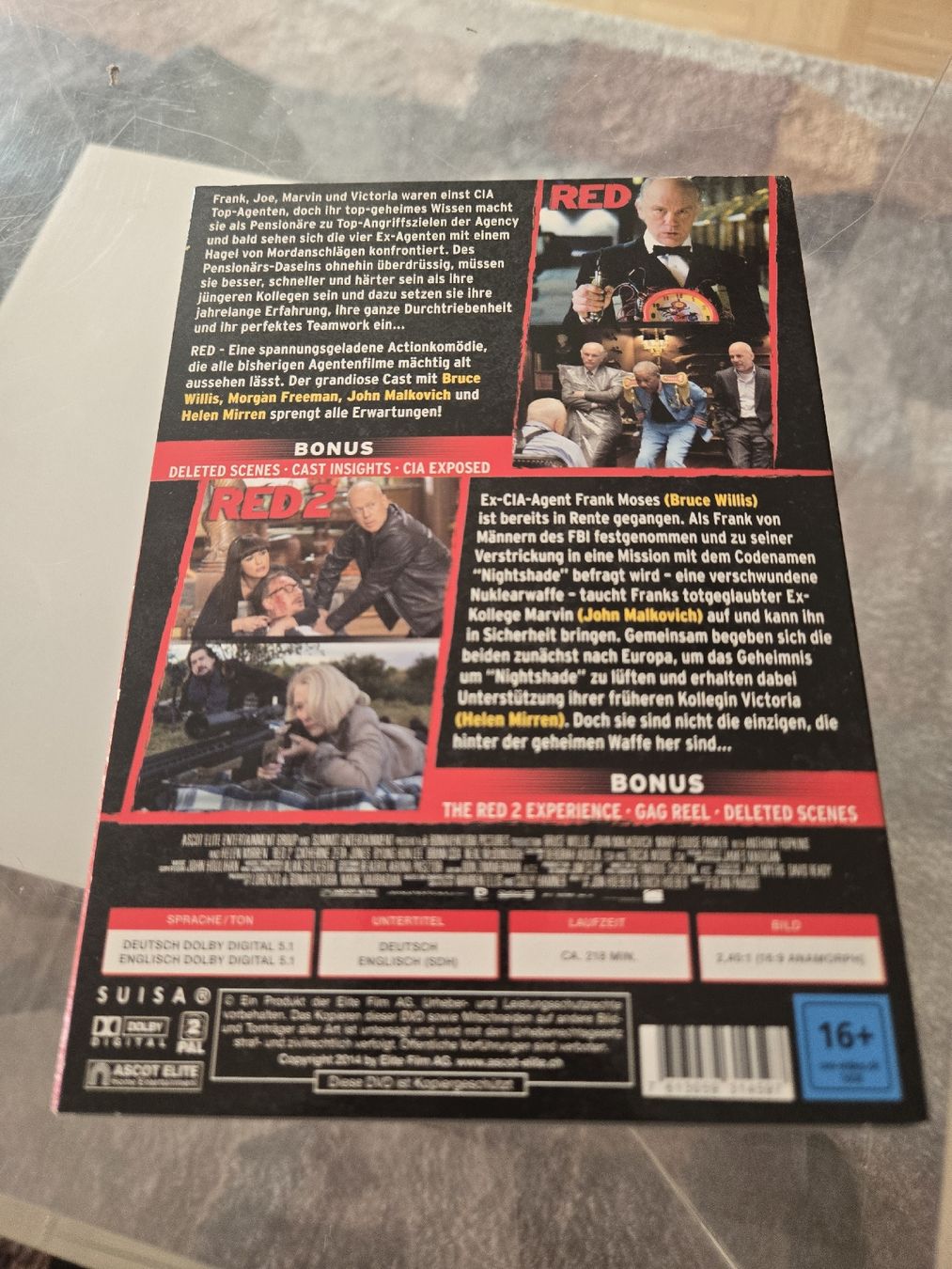 Tutti i DVDs: Red & Red 2 DVD – Usato da Bussigny venduto da Kfdlt 1