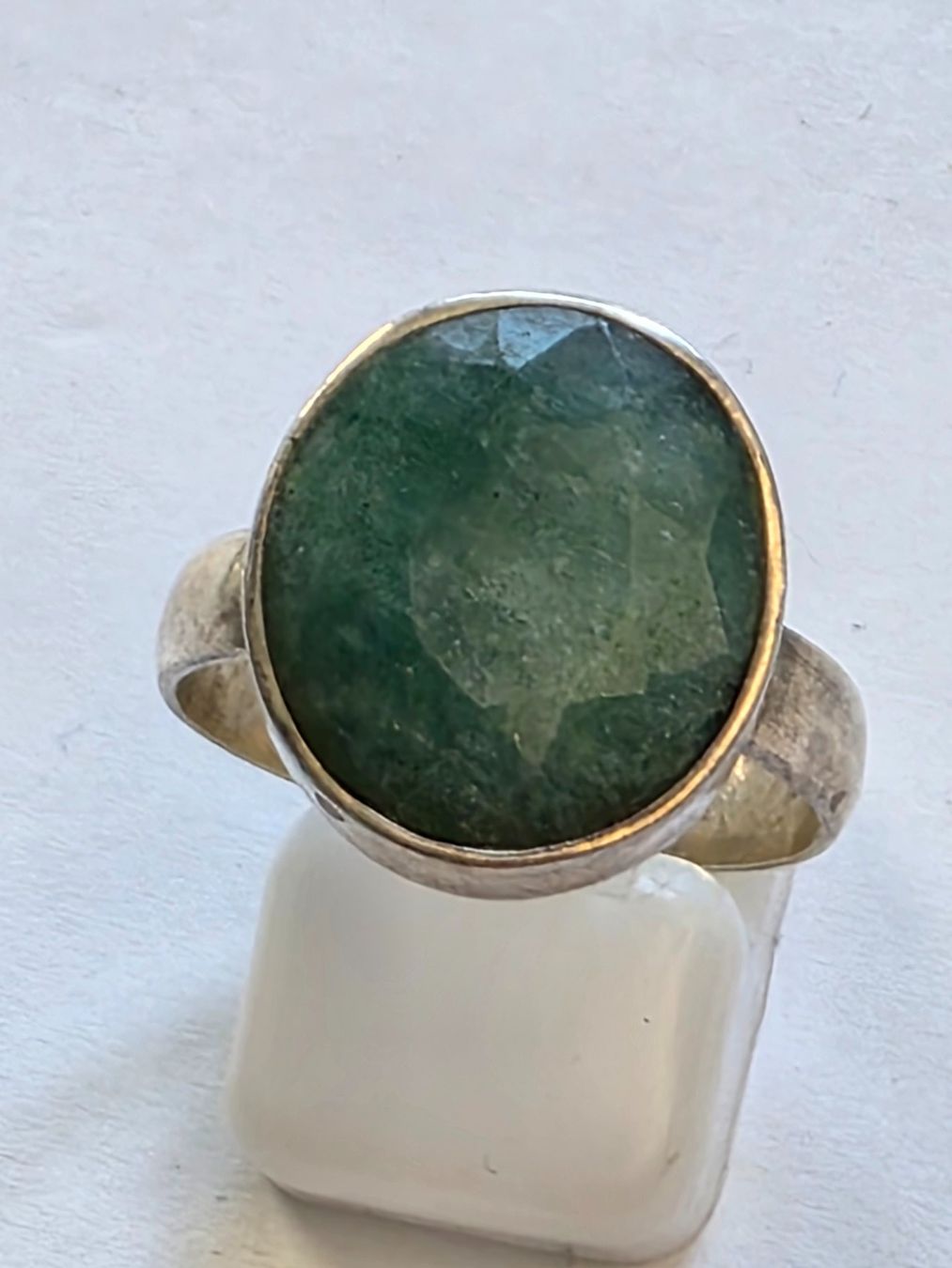 Ringe: Silberring mit blauem Stein Oval facettiert Grösse 60 – Neu (gemäss Beschreibung) aus Zürich von adriben 1