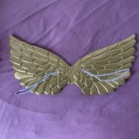 Goldene Flügel für Fasnacht/Halloween, neuwertig!