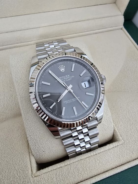Rolex Datejust 41 Rhodium - Ref. 126334 - Full Set (Gebraucht) in Bern ...