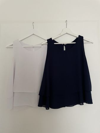 Set 2 Top aus Viskose