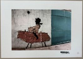 Banksy: Man on pig, Street Art, 37/500
