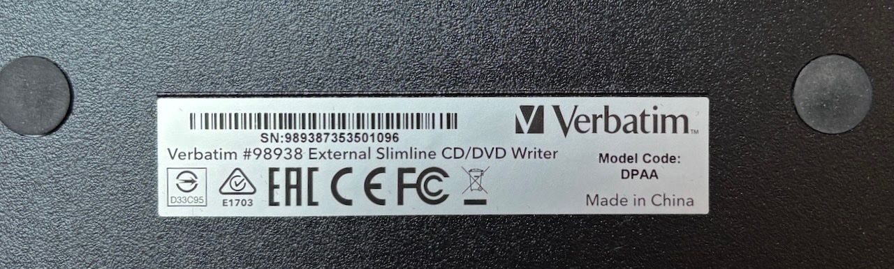 Verbatim Lettore multimediale & Streamer: Verbatim   External Slimline CD/DVD Writer – Usato da Oberengstringen venduto da Dutti060 2