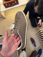 Loro Piana tennis walk grey taupe size 45