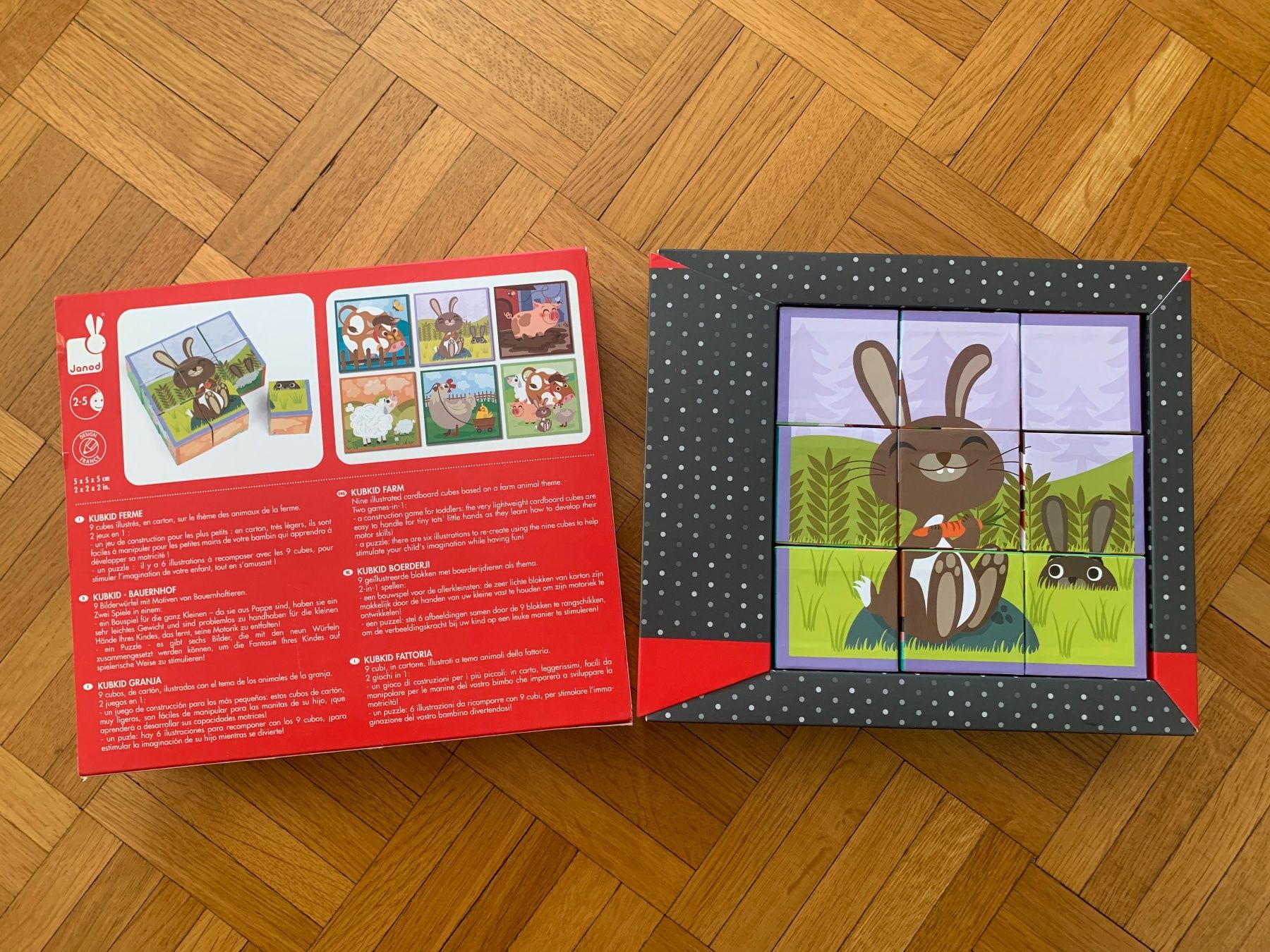 Janod Puzzle: JANOD   Cubi Fattoria – Usato da Minusio venduto da murimiri 2